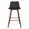 Armen Living Maddie Contemporary 26" Barstool in Walnut Wood Finish and Brown Faux Leather LCMDBAWABR26 - alternate 2